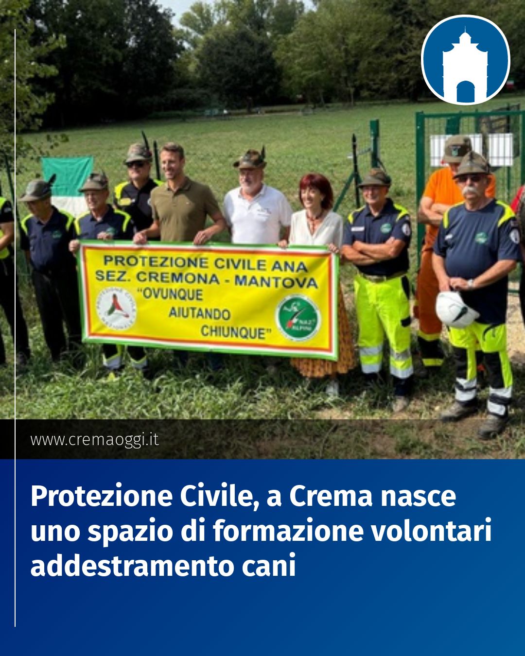 Protezione Civile, a Crema nasce uno spazio di formazione volontari addestramento cani...