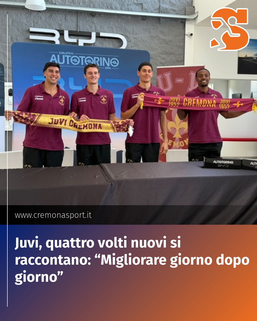 Post Instagram @Cremona_Sport: Juvi, quattro volti nuovi si raccontano: “Migliorare giorno dopo giorno”...