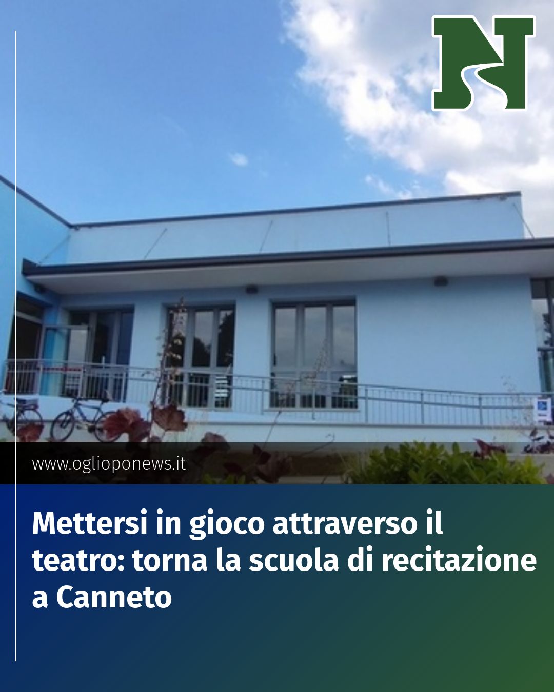 Post Instagram @redazione@oglioponews.it: Mettersi in gioco attraverso il teatro: torna la scuola di recitazione a Canneto...