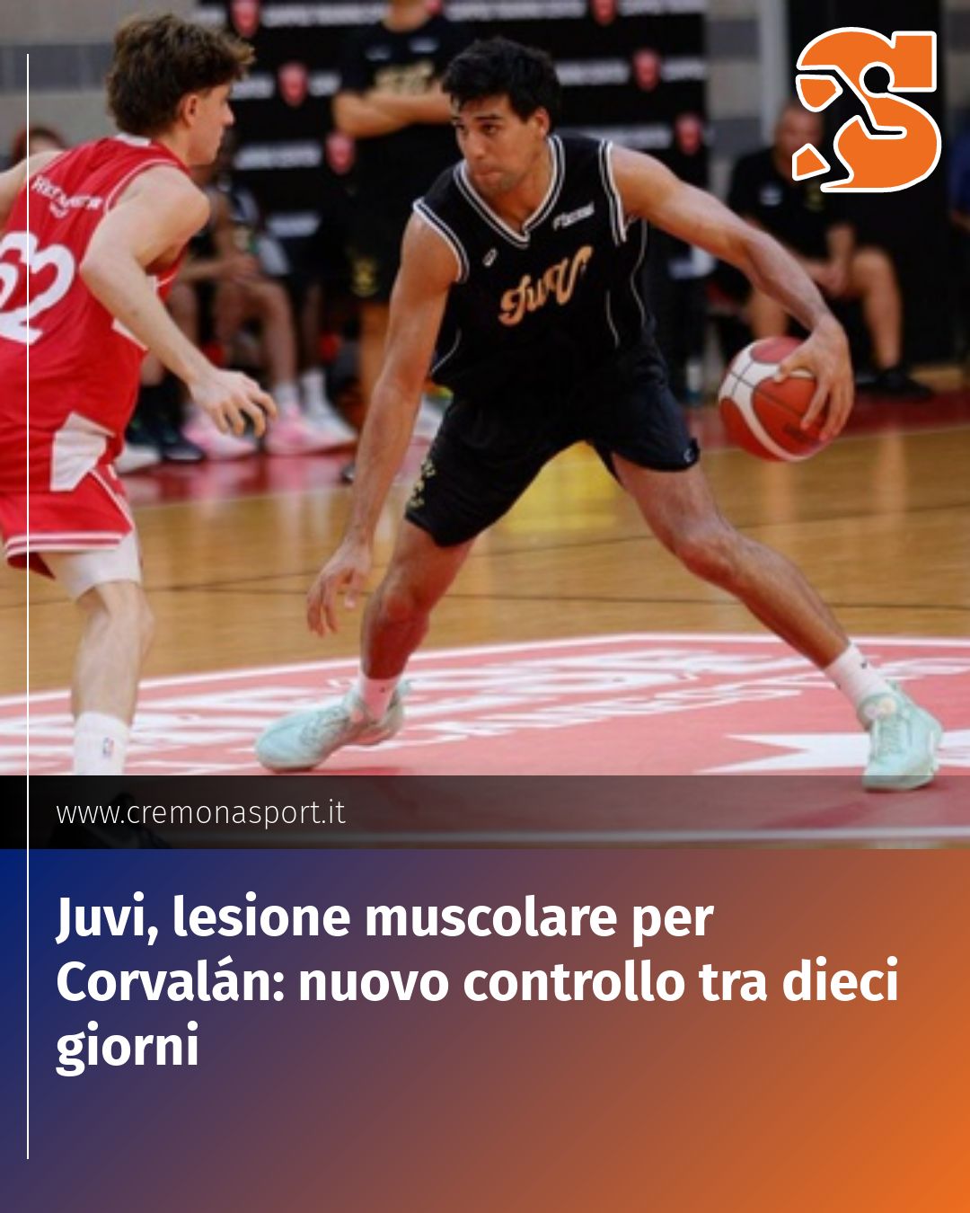 Juvi, lesione muscolare per Corvalán: nuovo controllo tra dieci giorni...
