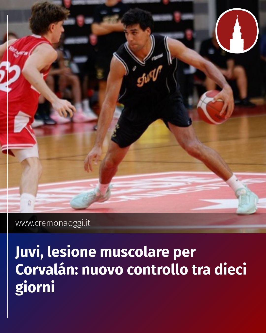 Juvi, lesione muscolare per Corvalán: nuovo controllo tra dieci giorni...