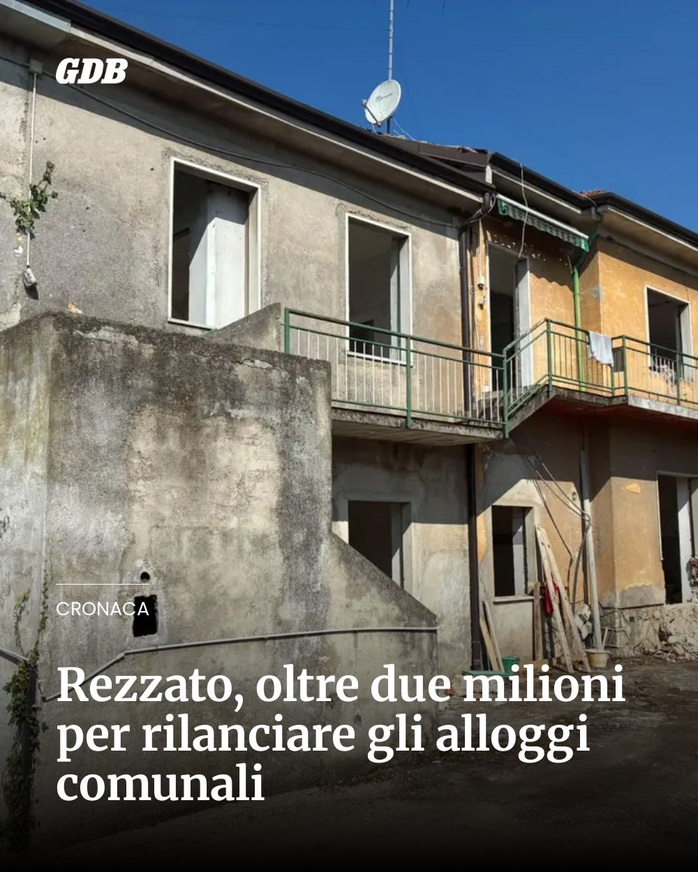 Post Instagram @giornaledibrescia: Rezzato, oltre due milioni per rilanciare gli alloggi comunali...