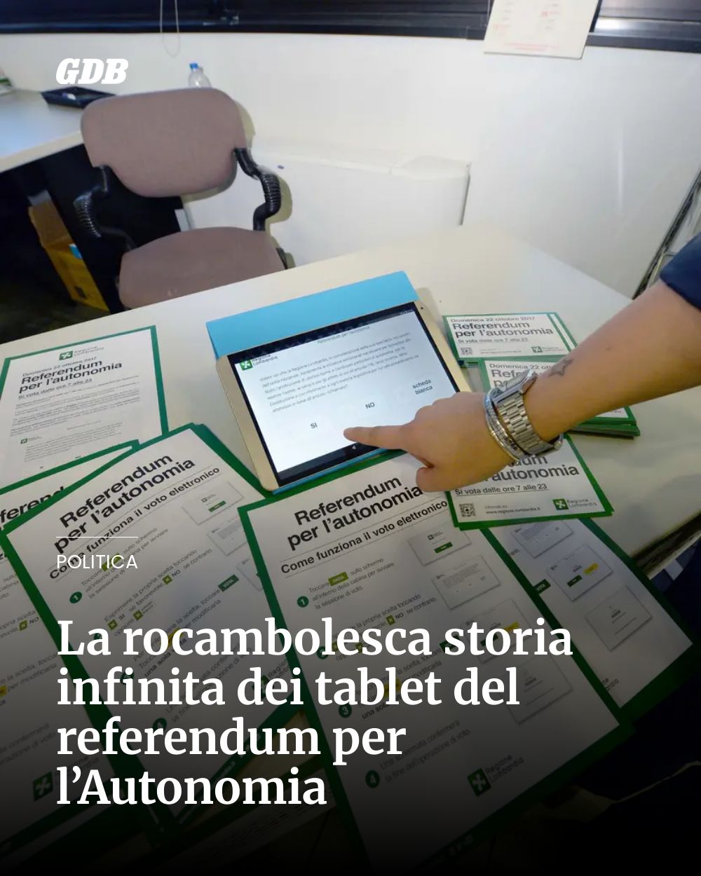 Post Instagram @giornaledibrescia: La rocambolesca storia infinita dei tablet del referendum per l’Autonomia...