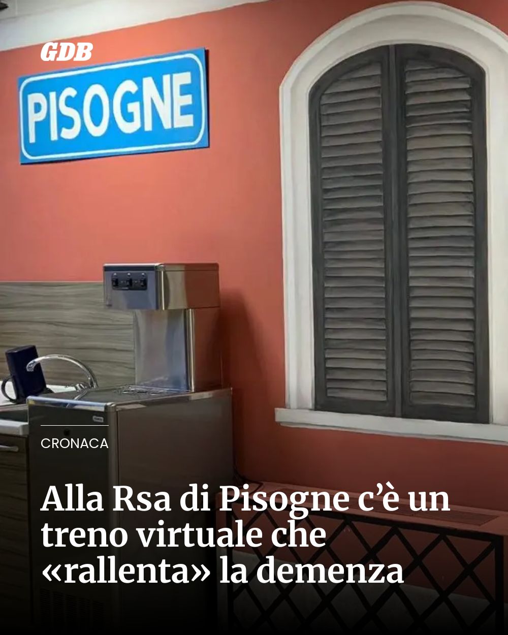 Post Instagram @giornaledibrescia: Alla Rsa di Pisogne c’è un treno virtuale che «rallenta» la demenza...