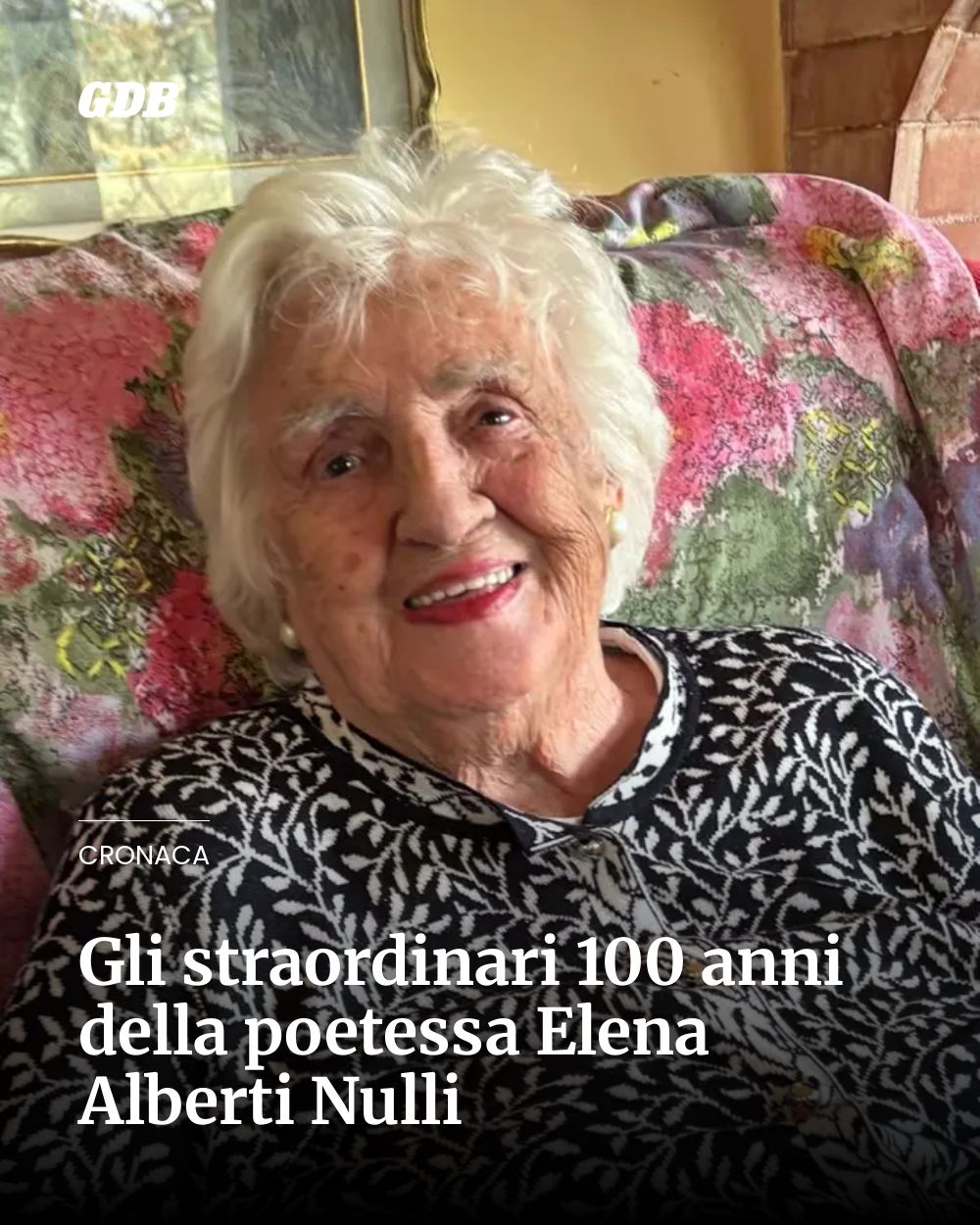 Post Instagram @giornaledibrescia: Gli straordinari 100 anni della poetessa Elena Alberti Nulli...
