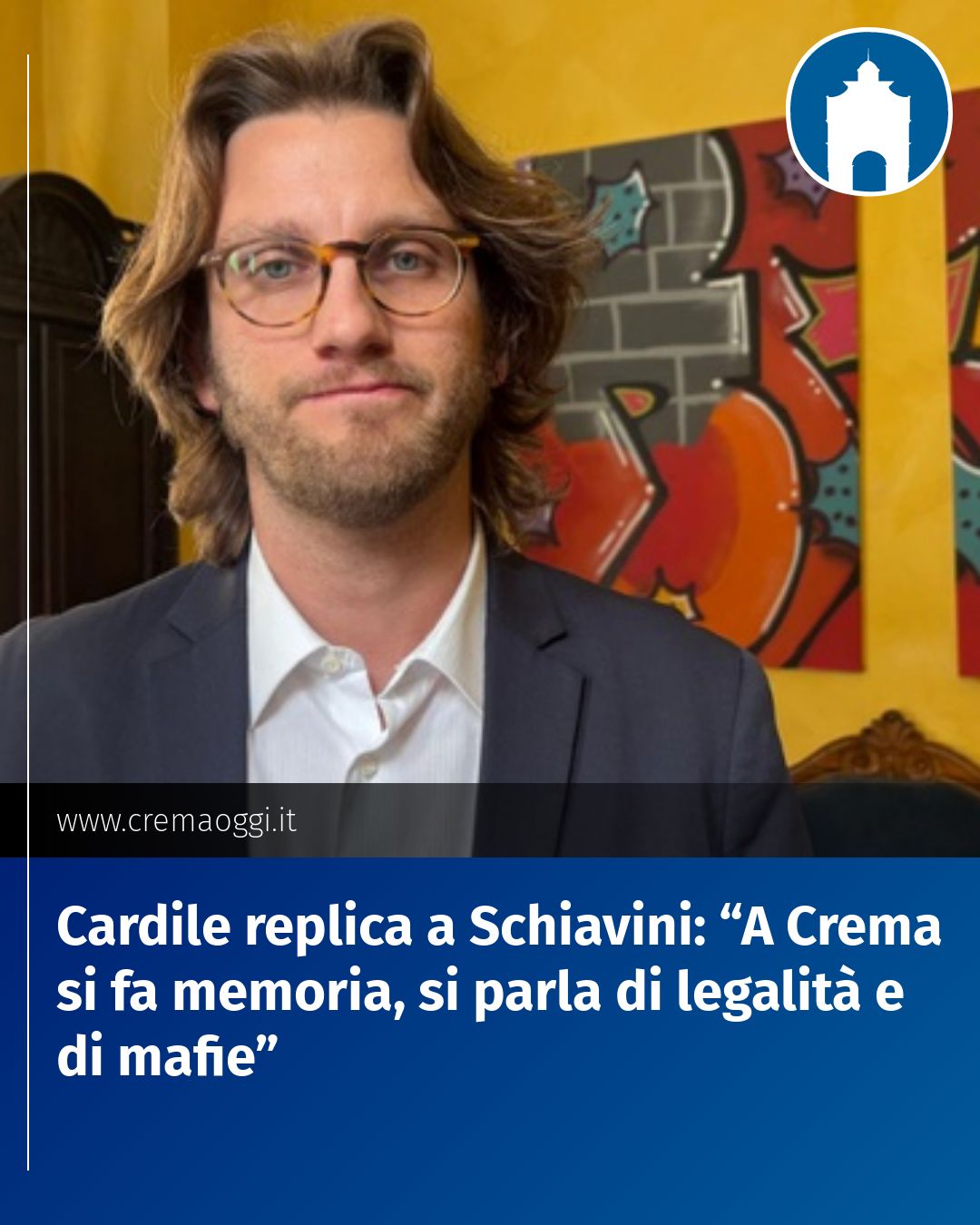 Post Instagram @redazione@cremaoggi.it: Cardile replica a Schiavini: “A Crema si fa memoria, si parla di legalità e di mafie”...