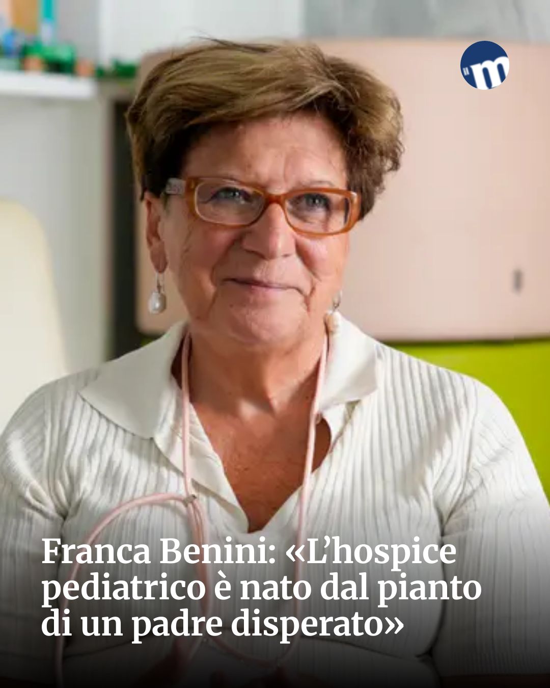 Post Instagram @socialbeat.test: Franca Benini: «L’hospice pediatrico è nato dal pianto di un padre disperato»...