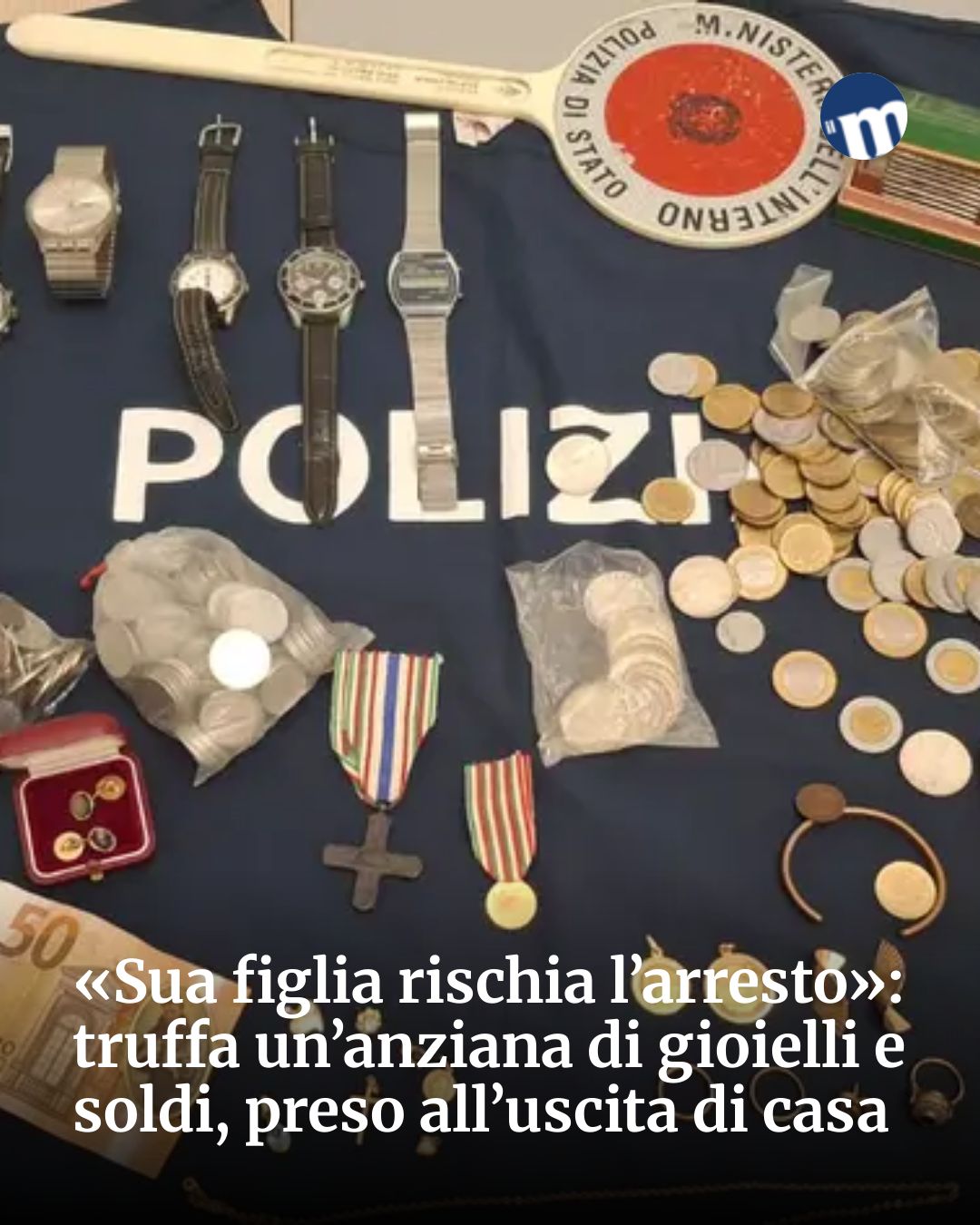Post Instagram @socialbeat.test: «Sua figlia rischia l’arresto»: truffa un’anziana di gioielli e soldi, preso all’uscita di casa...