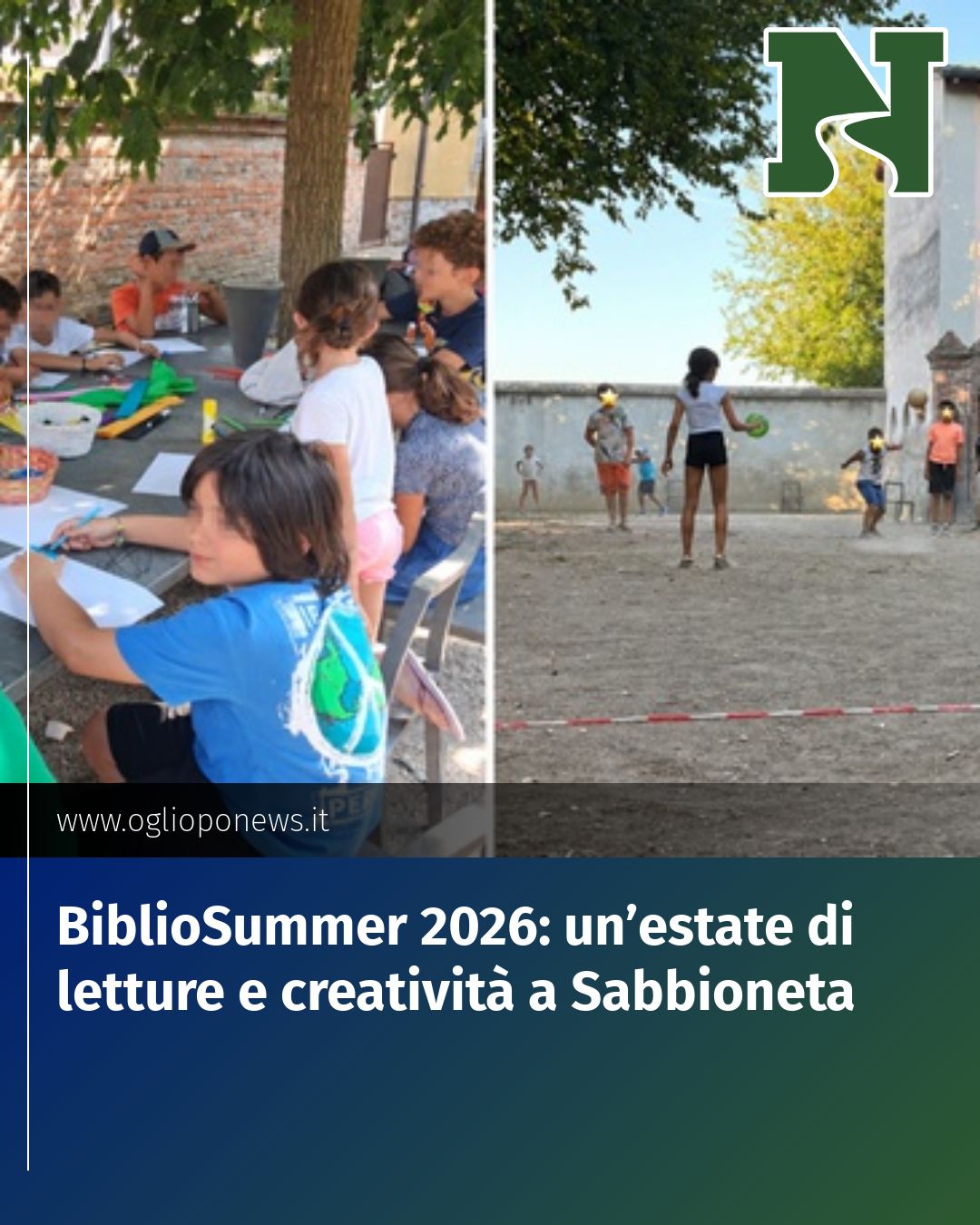 Post Instagram @redazione@oglioponews.it: BiblioSummer 2026: un’estate di letture e creatività a Sabbioneta...