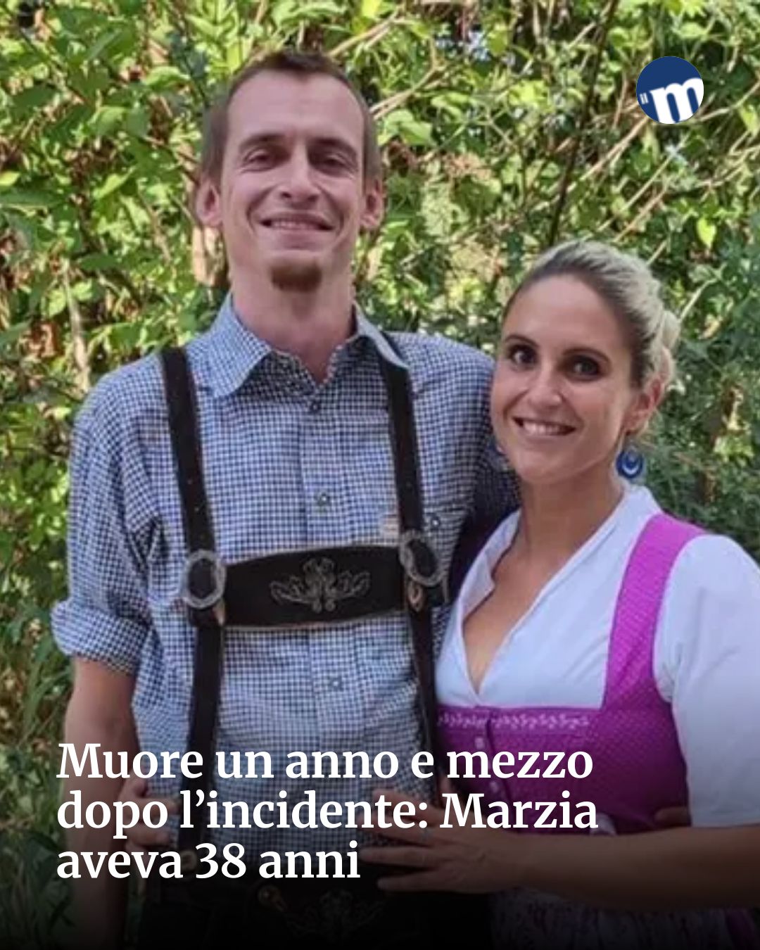 Post Instagram @socialbeat.test: Muore un anno e mezzo dopo l’incidente: Marzia aveva 38 anni...