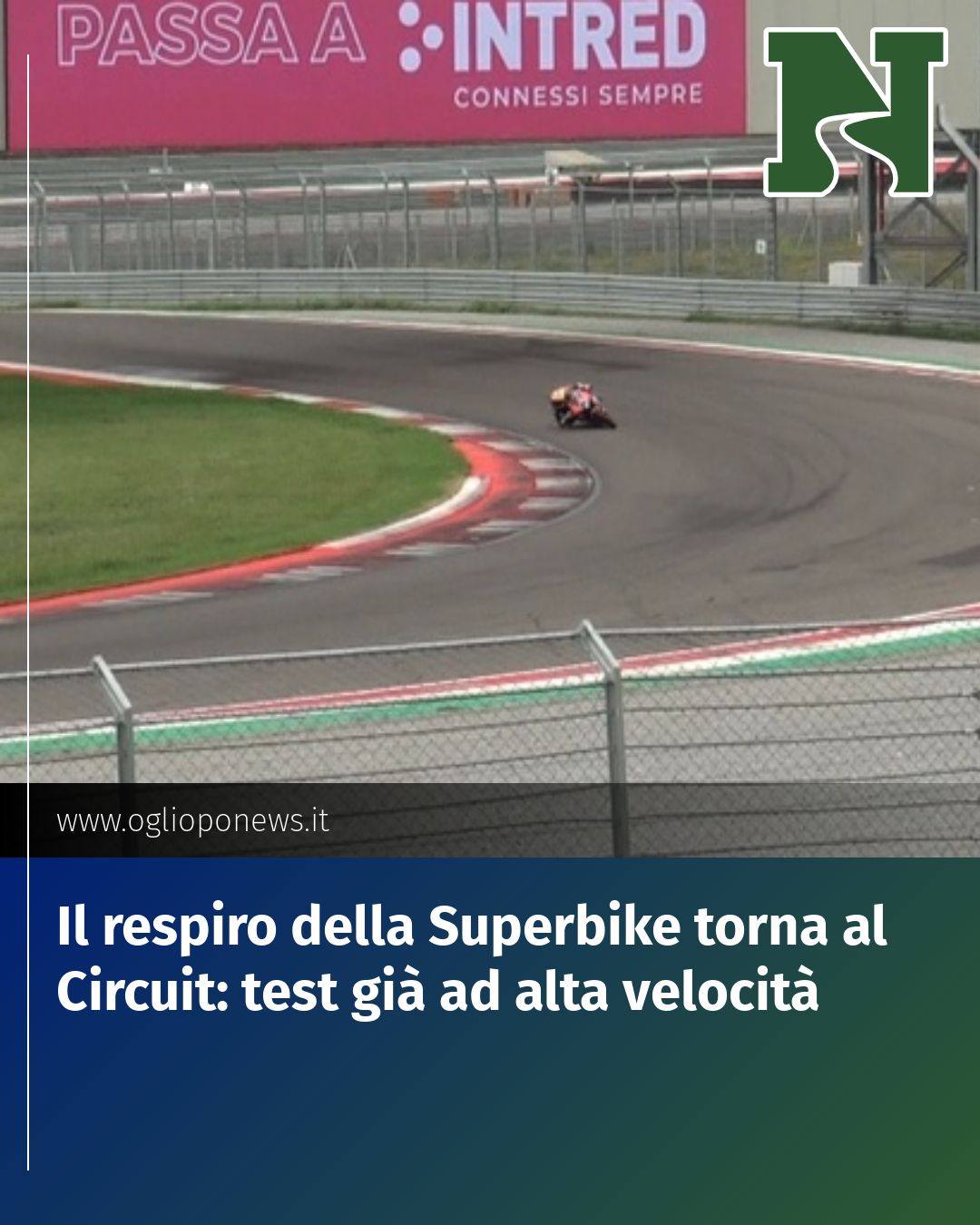 Post Instagram @redazione@oglioponews.it: Il respiro della Superbike torna al Circuit: test già ad alta velocità...