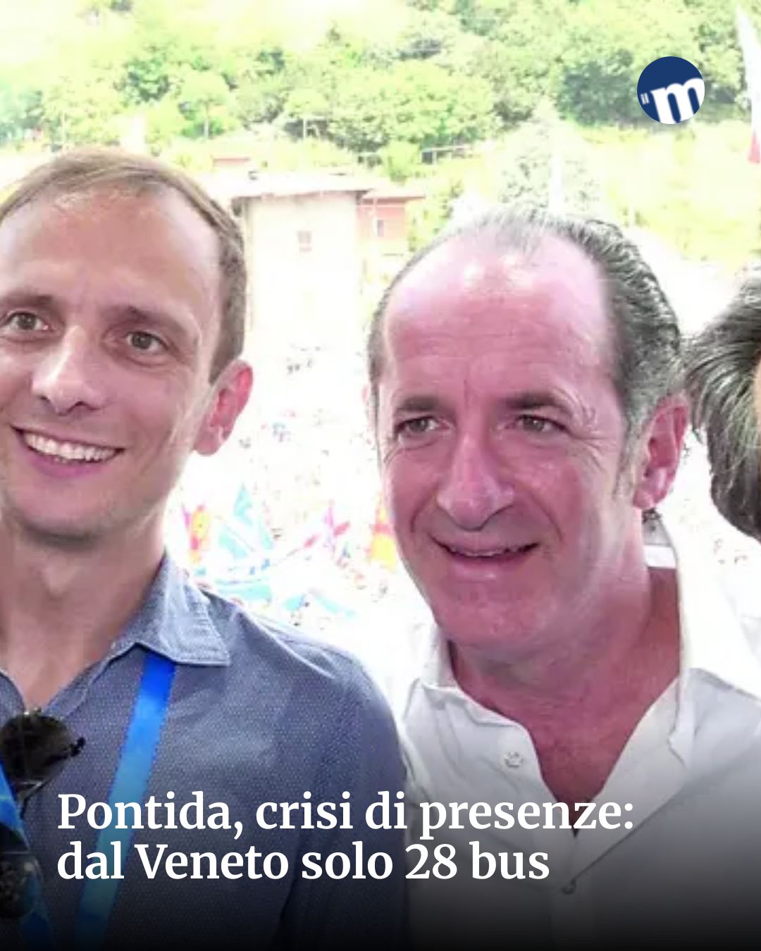 Post Instagram @socialbeat.test: Pontida, crisi di presenze: dal Veneto solo 28 bus...