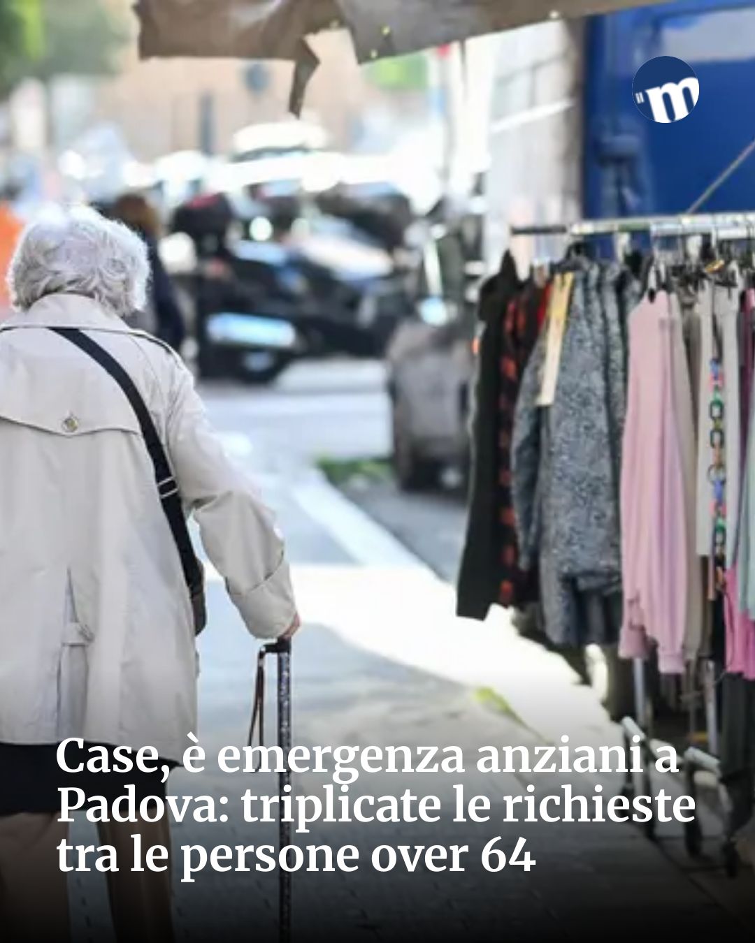 Post Instagram @socialbeat.test: Case, è emergenza anziani a Padova: triplicate le richieste tra le persone over 64...