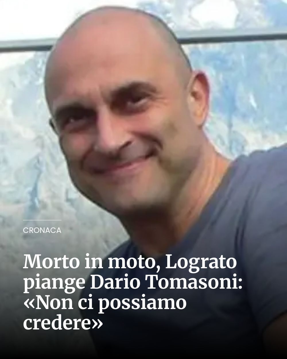 Post Instagram @giornaledibrescia: Morto in moto, Lograto piange Dario Tomasoni: «Non ci possiamo credere»...