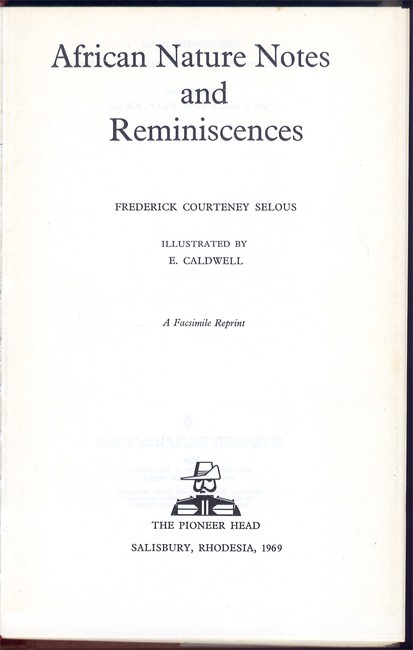 African Nature Notes And Reminiscences Auction 44 - 