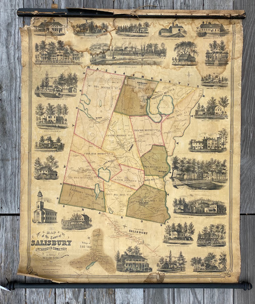 Map Of The Town Of Salisbury Litchfield Co. Connecticut Surveyed