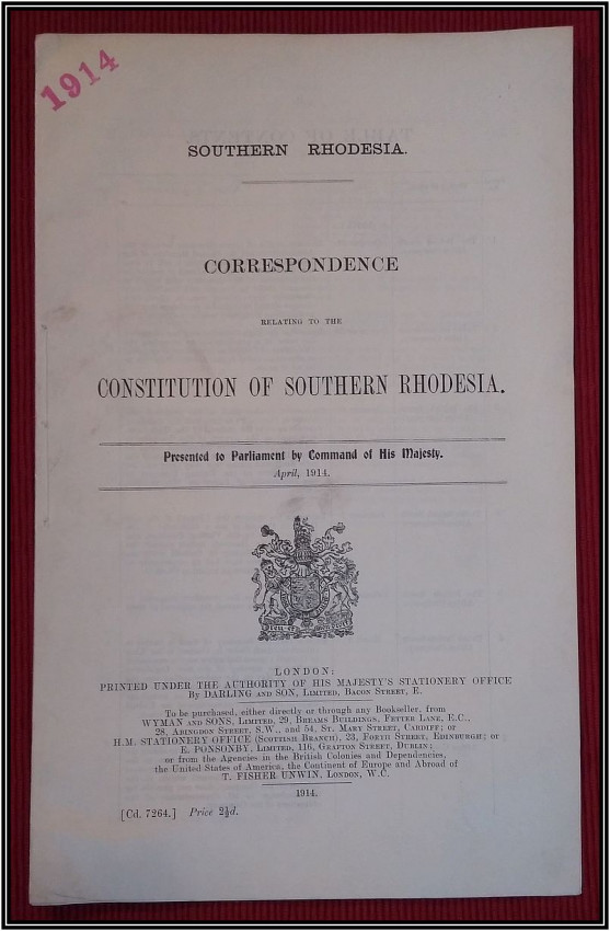 SOUTHERN RHODESIA - LOT OF 2 ITEMS FROM 1914 & 1941