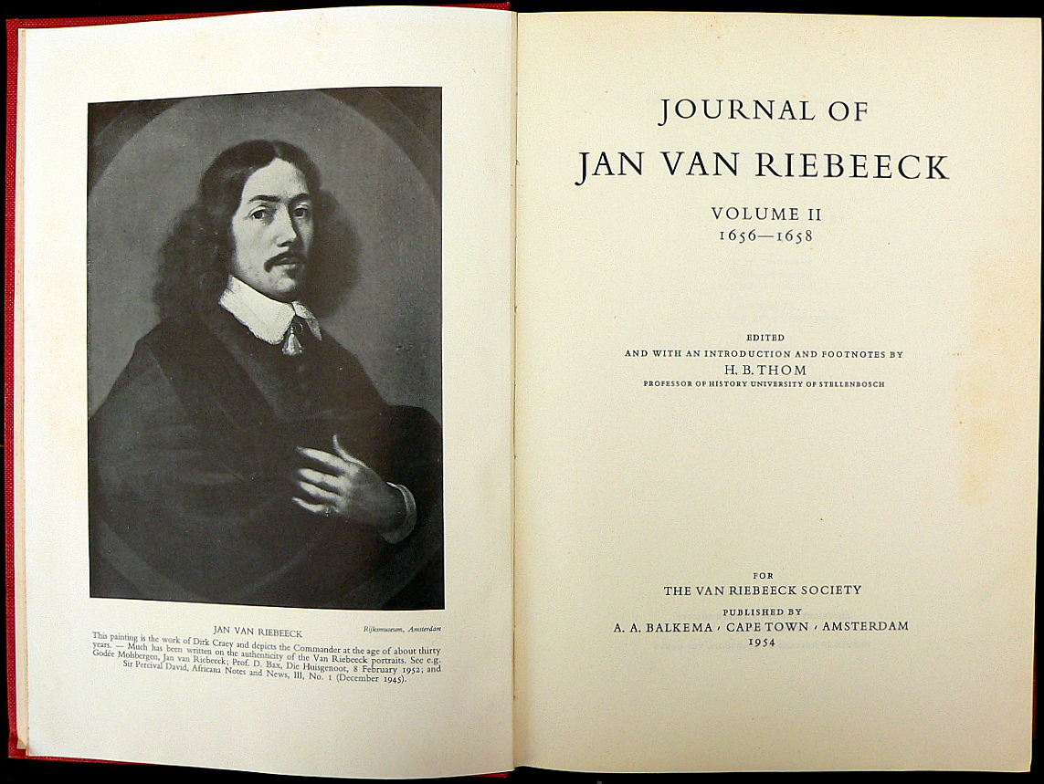 Jan Van Riebeeck Journal (3 Vols.) Auction 25