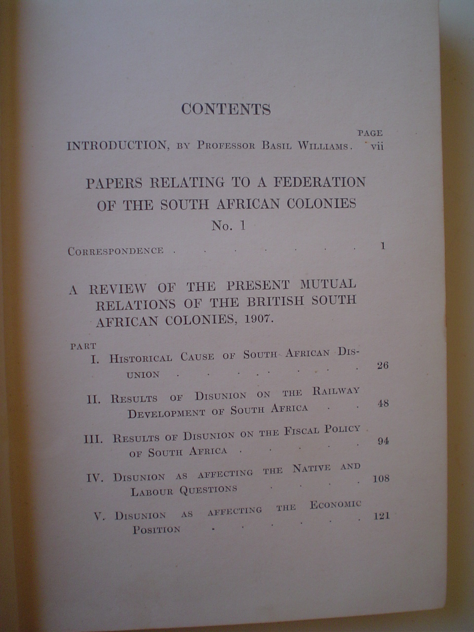 The Selborne Memorandum; A Review Of The Mutual Relations Of The