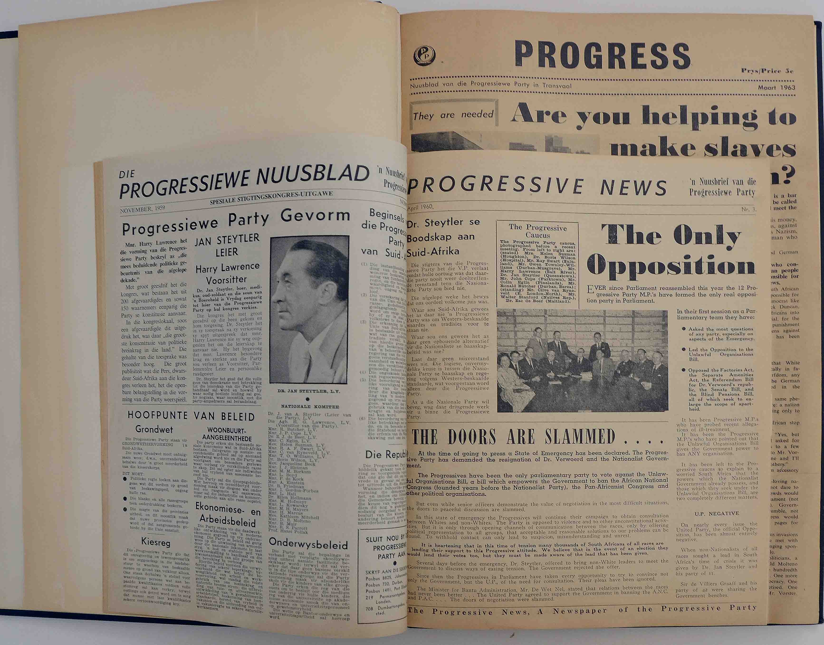 Progress Newspaper Of The Progressive Party Auction 45