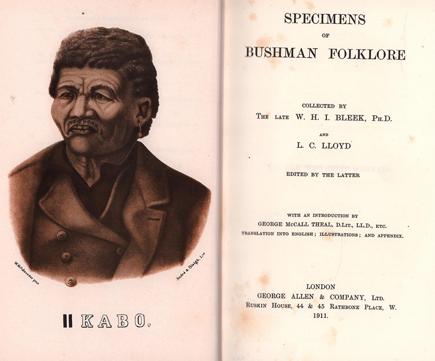 Specimens Of Bushmen Folklore Auction 56