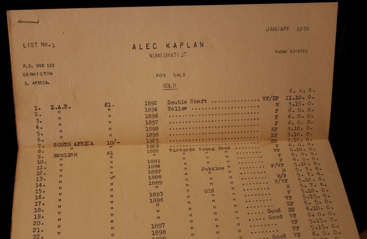 Catalogue Of The Coins Of South Africa (limited & Signed De Luxe