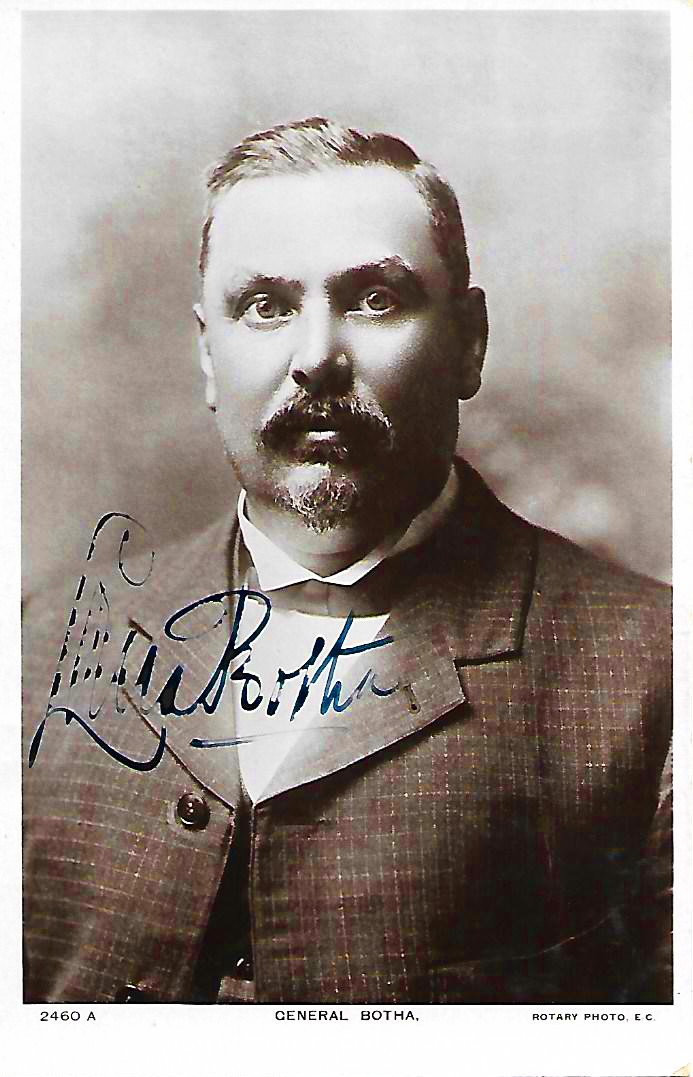 Signed Photograph/postcard Of General Louis Botha Auction 80
