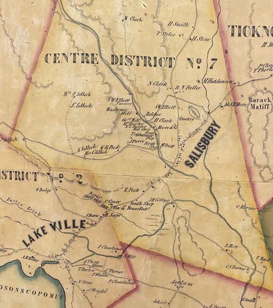 Map Of The Town Of Salisbury Litchfield Co. Connecticut Surveyed