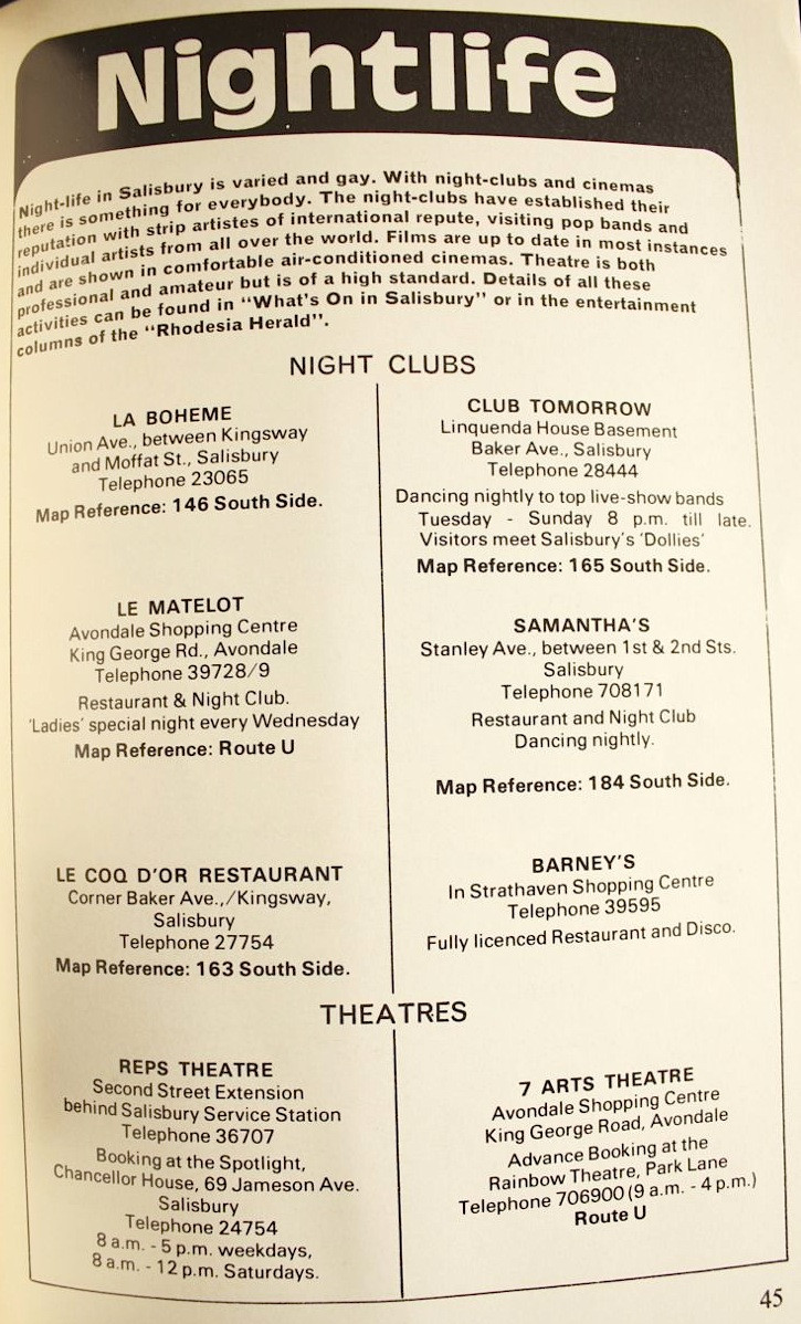 The Central Bottle Store Salisbury (rhodesia) Wine & Spirit Booklet