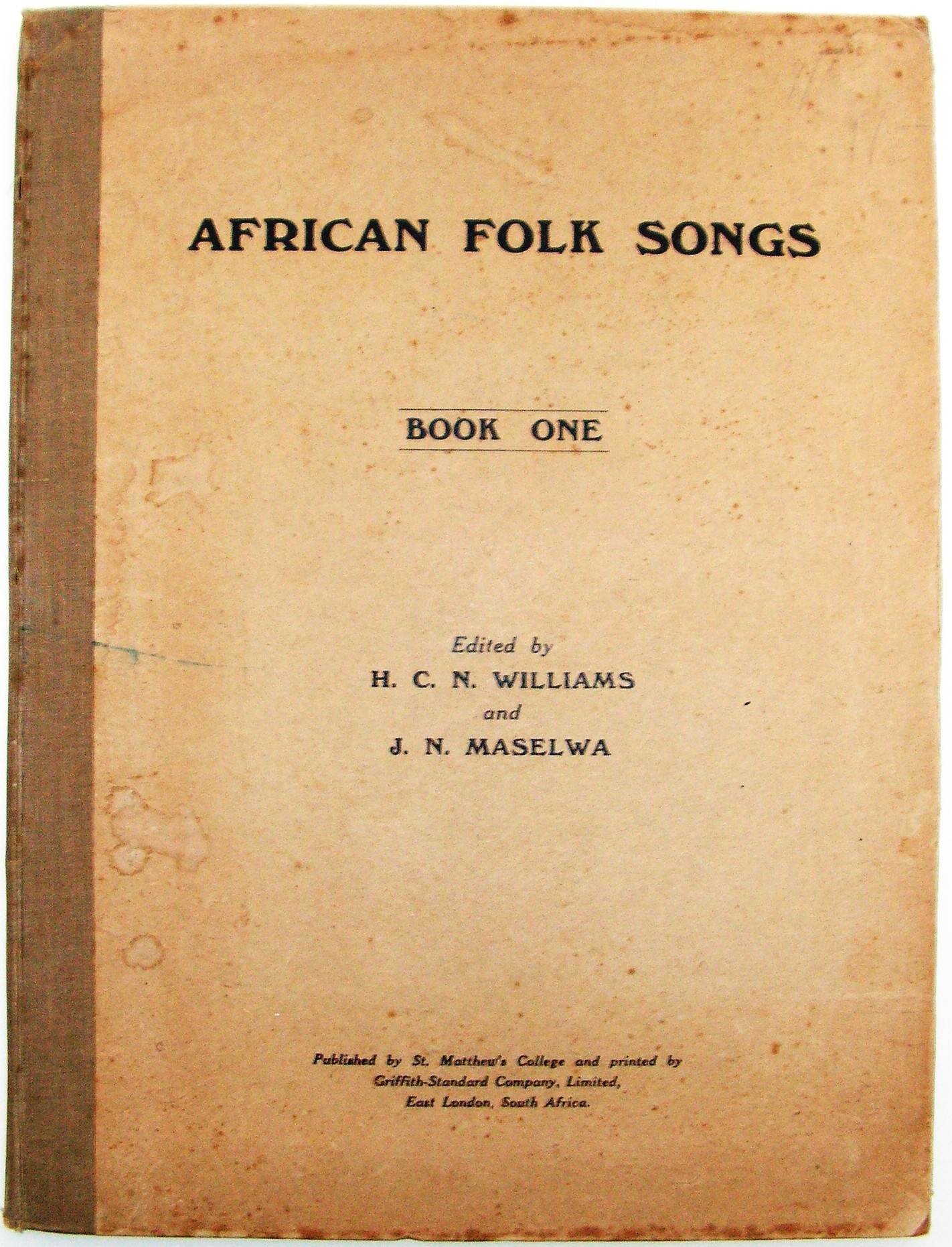 African Folk Songs. Book One Auction 105 Preview