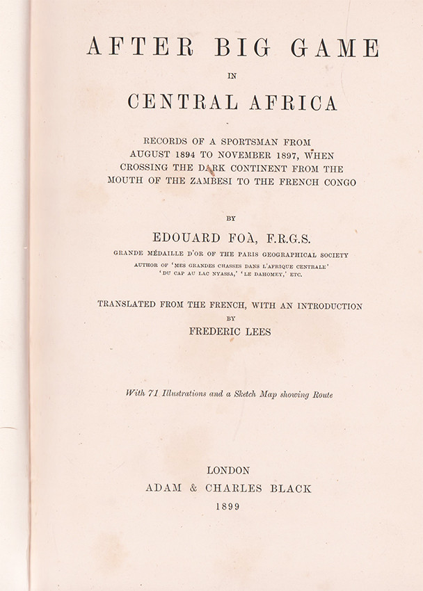 After Big Game In Central Africa Auction 107