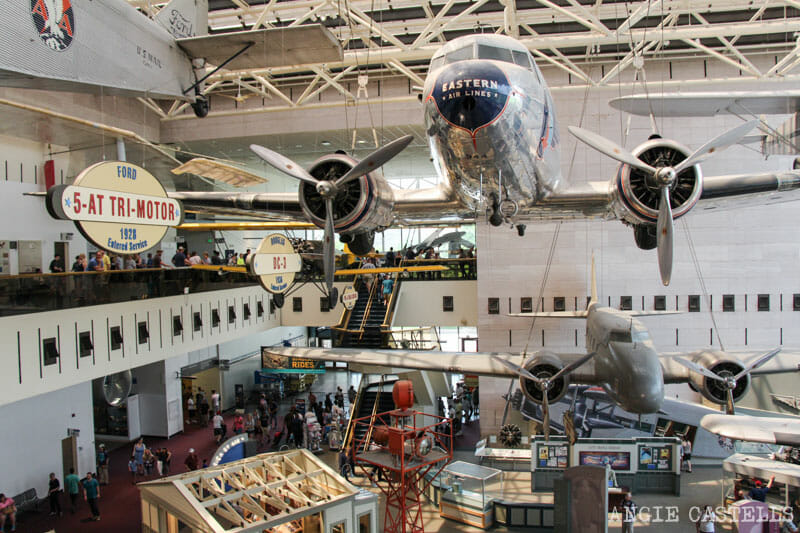 Guia Washington DC Que ver Excursion desde Nueva York National Air and Space Museum