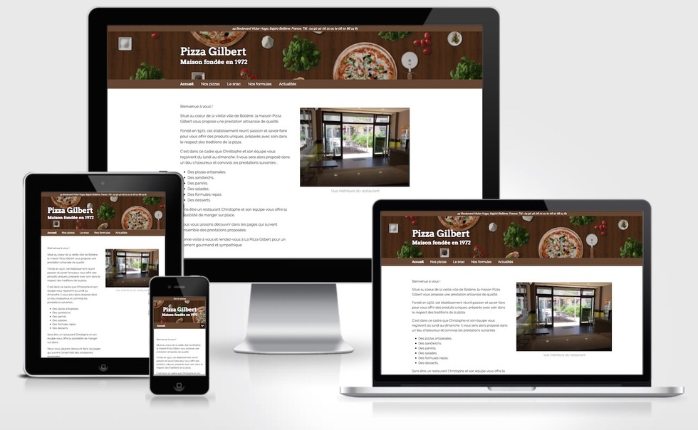 Ouverture du site web