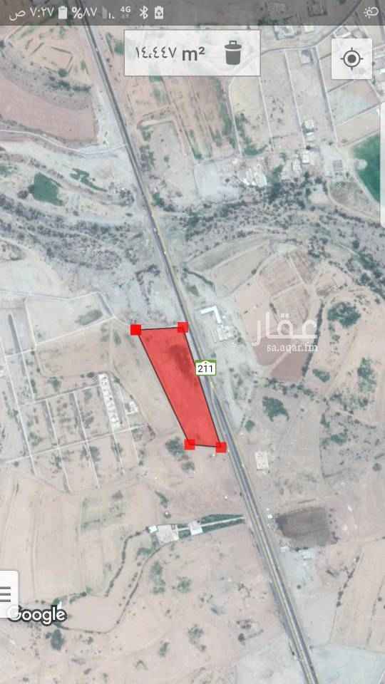 1503767 مزرعه للايجار السنوي يوجد بير وعداد كهربه