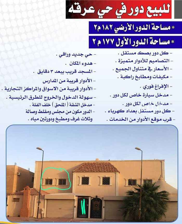 1629993 للبيع في عرقة
ادوار
دور أرضي182م
ب 650 الف
دور أول 177م
على السوم
كل دور بصك مستقل
العمر ١٠ سنوات
ملاحظه اللوكيشن غير دقيق للحصول عليه وعلى اي معلومه تواصل واتس