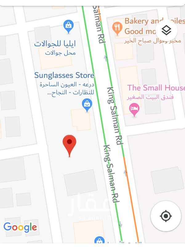 1253945 ارض تجارية على شارع الملك سلمان - شارع النجاح في موقع تجاري مميز مقابل هجر سنتر. الارض للاستثمار.