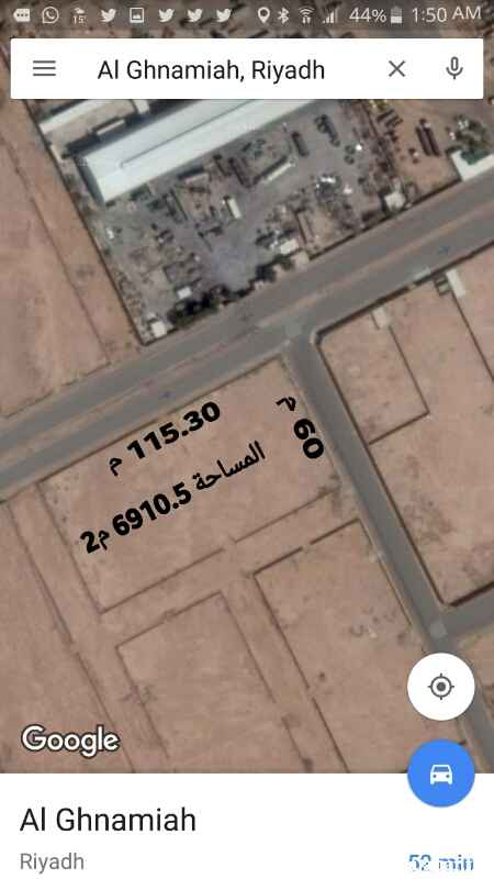 125707 الأرض للإيجار .تقع على أربع شوارع. شمالي 30م والباقي 15 م
الموقع الغنامية الغربية. منطقة مستودعات.
*السعر قابل للتفاوض*
