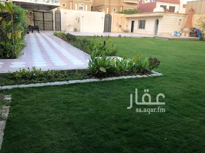 1502739 مسطحات خضراء بمساحه ٤٠٠م٢ + مدخل سياره + غرفة حارس