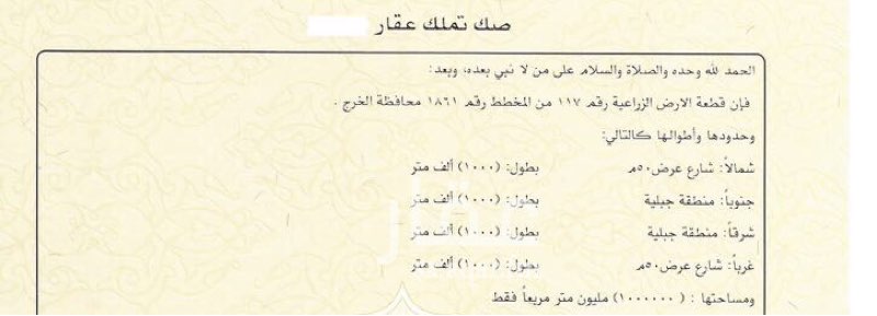 966247 ارض زراعيه فضى الابار موضحه بالكروكي السعر قابل للمناقشه