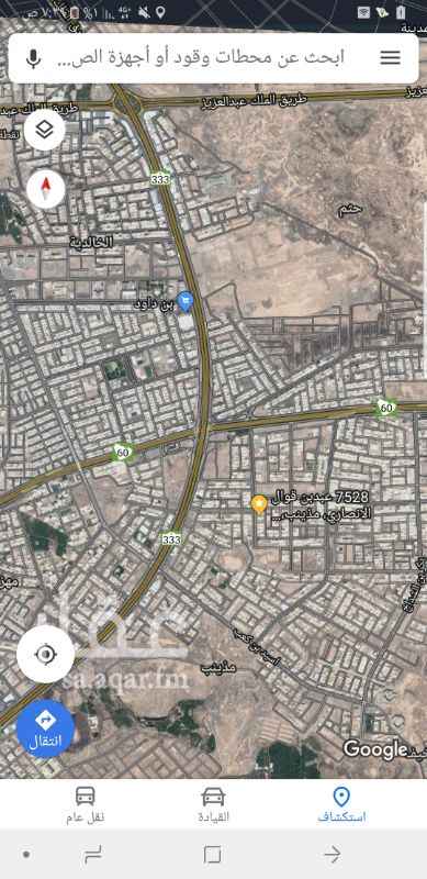 1217998 للاستثمار طويل الأجل أرض تجارية على شارع أربعين قريبة جدا من تقاطع الدائري وطريق القصيم في حي البدراني من أفضل أحياء المدينة