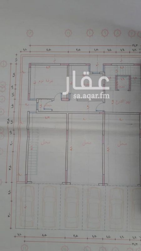 1355096 ثلاث محلات مع شقه خلفيه مساحه 151 متر