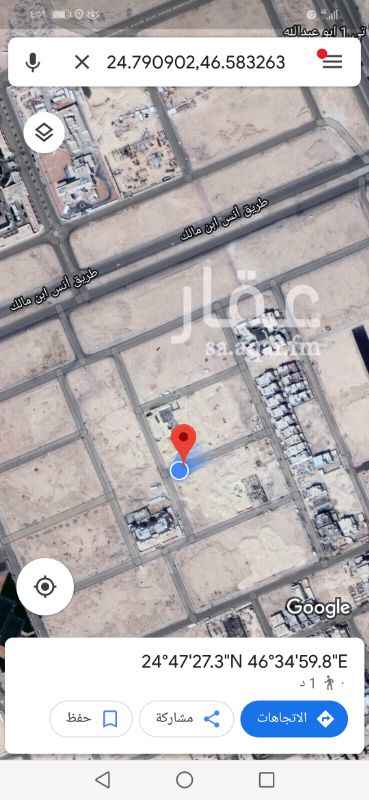 1350665 للبيع قطعه ارض مساحه 731متر في رياض الخزامى في المنطقة المرتفعه
شارع 15 شمالي الاطوال 17في 43 عمق
البيع2500