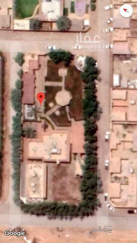 1715172 استراحة على اربع شوارع عرض الشوارع ١٢ متر فيها فلة مساحة ٢٠٠ متر مربع صالة طعام منفصلة ١٥٠ متر مربع مسبح مغلق ١٦م*١٠م بيت شعر للرجال ٥*١٥ صالة خاصة بالنساء ٤*٦ - مسطحات خضراء - ارتواز -كازيبو