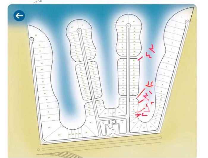 1434900 مجموعه اراضي بالاصابع على البحر للبيع بمدينه الخبر