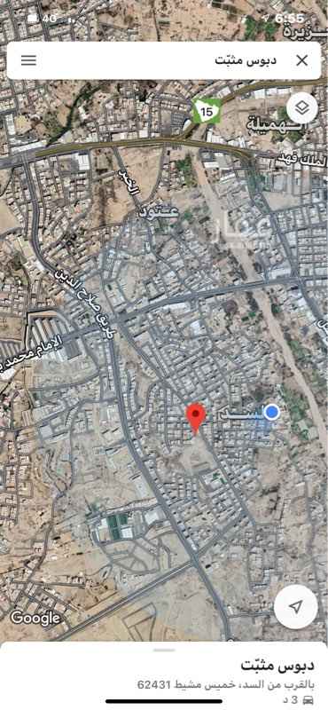 1553927 الارض على 3 وجهات . شارع بعرض 12 م وشارع بعرض 6م وشارع بعرض 10م وبعده حديقة. تنفع مستودع او كمبودند صغيره او فلل وارض مستويه مايحتاج قص وجميع الخدمات المياه تحليه ومجمع مدراس بنات قريب ومدراس اولاد وتموينات ومسجد