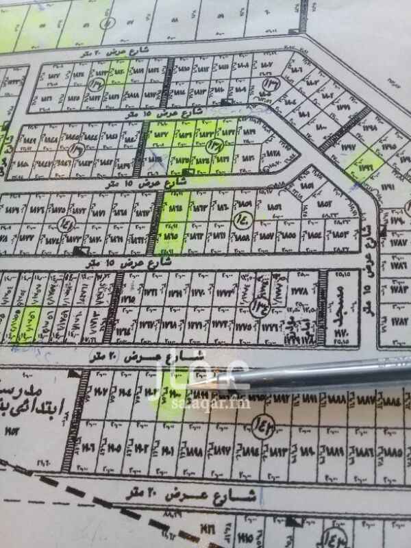1297348 جوهره القيروان جنوب بن جلوي وغرب تركي الأول
وجه شماليه شارع ٢٠متر الاطوال ٢٠في ٣٦.٥ ١٦٠٠ريال علي شور