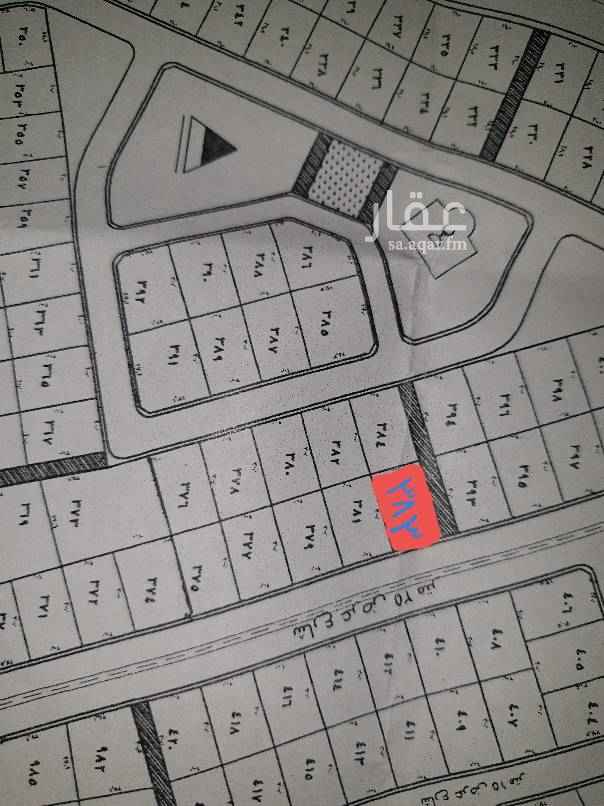 1497689 ارض للبيع في شامية ال عاصم على شارع ٢٥ وممر ٤متر