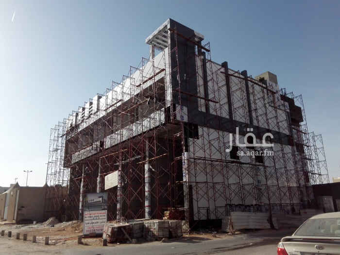 1423953 عماره جديده للاجار بالكامل او مجزئه في النرجس على شارعين طريق انس بن مالك جنوبا وشارع 15 شرقي مكونه من 5 معارض و13 مكاتب مشطبه تشطيب فاخر و واجه مميزه قريبه من تقاطع دوار طريق عثمان بن عفان مع انس ابن مالك