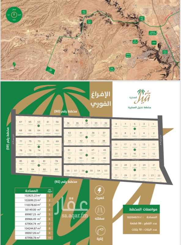 1499081 للبيع اراض بالعماريه مخطط مطور واصله الكهرباءً
الاسعار تبداء من ١٣٠ريتل للمتر
للاستفسار :
ارحوا التواصل عبر الرقم
0554999964