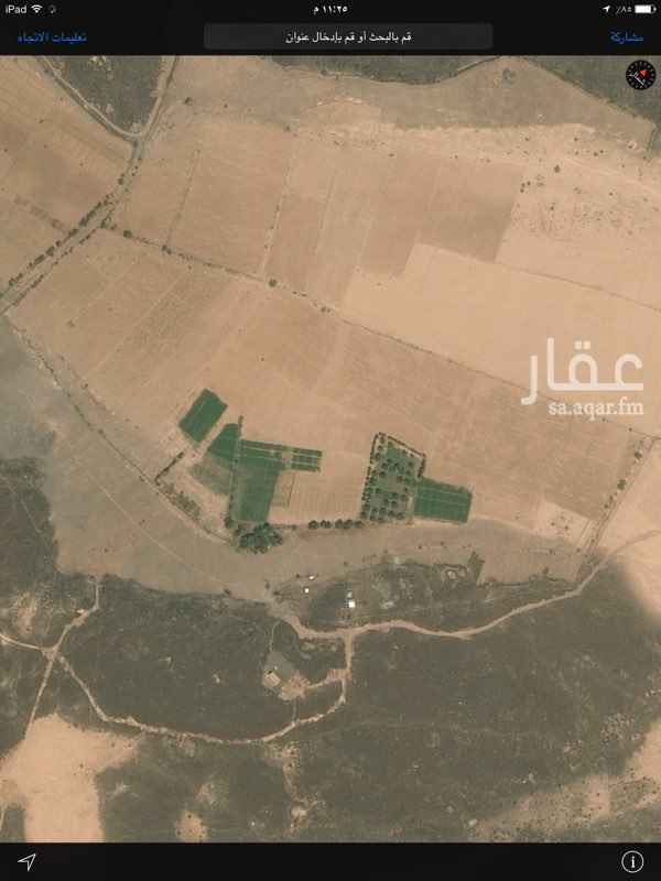 1638597 مزرعة بصك الكتروني ويوجد بها عدادين كهرباء و سكن للعمال و غطاس و 100 راس من الغنم و 50 نخلة مساحة الارض 175،960الف متر المزروع من المزرعة 10٪ من اجمالي مساحتها تبعد عن وادي بيضان 20 كيلو تقريباً و عن طريق المدينة المنورة ( محطة ساسكو ) 80 كيلو تقريباً
لا يوجد عليها قروض من البنك الزراعي
الحد 800000 الف ريال
والله الموفق